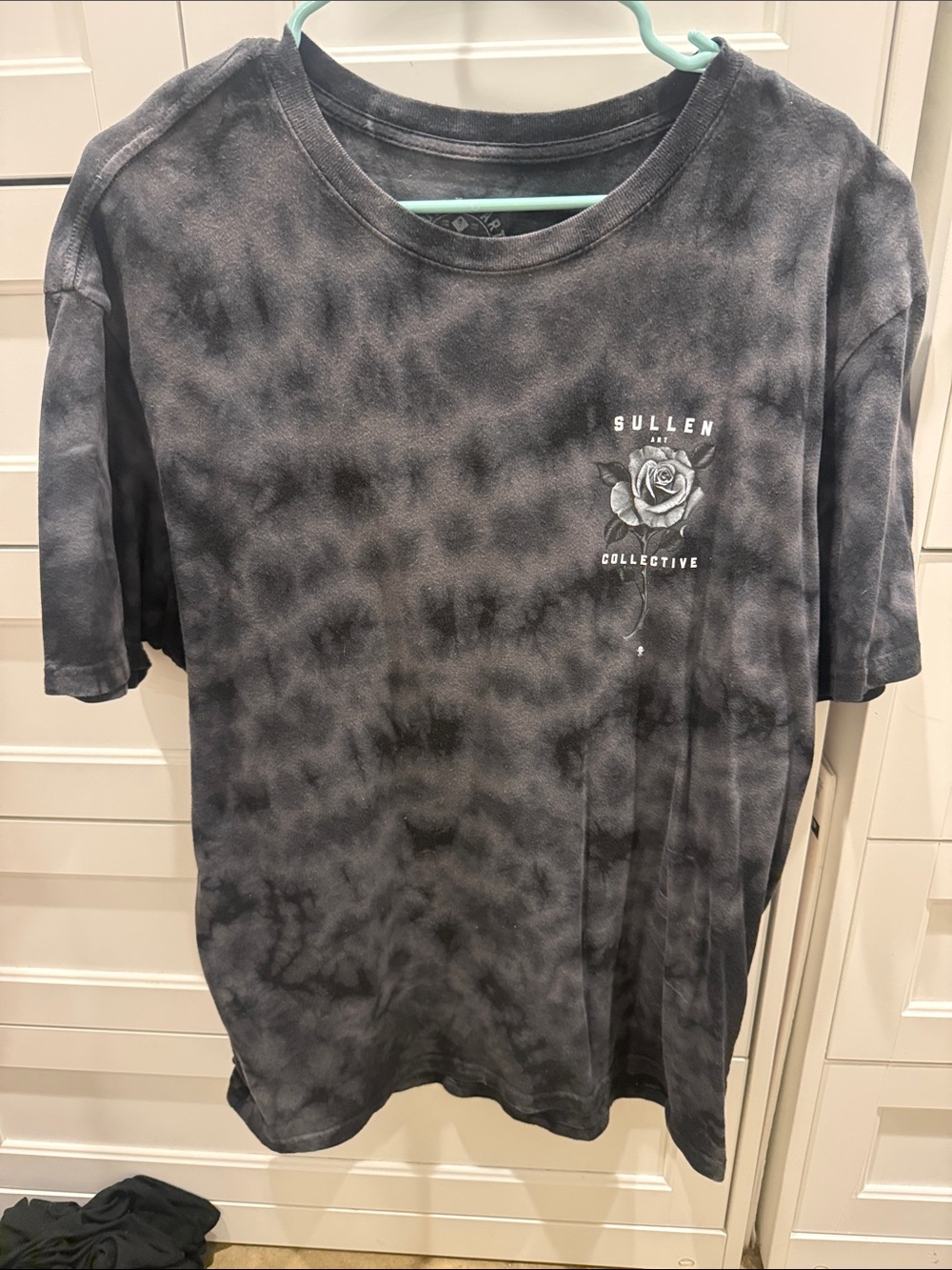 Sullen Collective Men's Black Tie-Dye Short Sleeve Tee